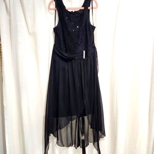Girls high low formal dress sz 12